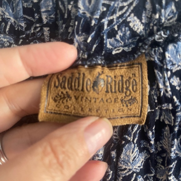 Vintage Tea Length Flowy Skirt - Picture 3 of 4